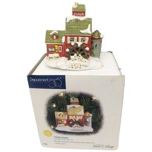 Department 56 Lighted J Young's Granary Ornament Christmas Snow Village 98644